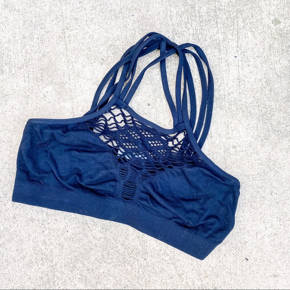 Love, Mar Strappy High Neck Bralette